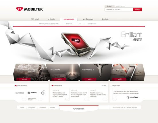 31款创意网页布局设计（三） 游戏产品互联网运营的视觉盛宴